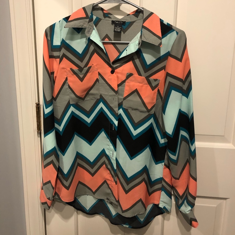 Button down colorful shirt!